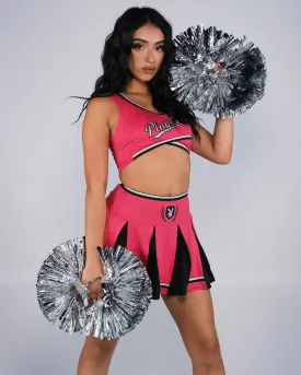 3pc Playboy Pink Cheer Squad Costume