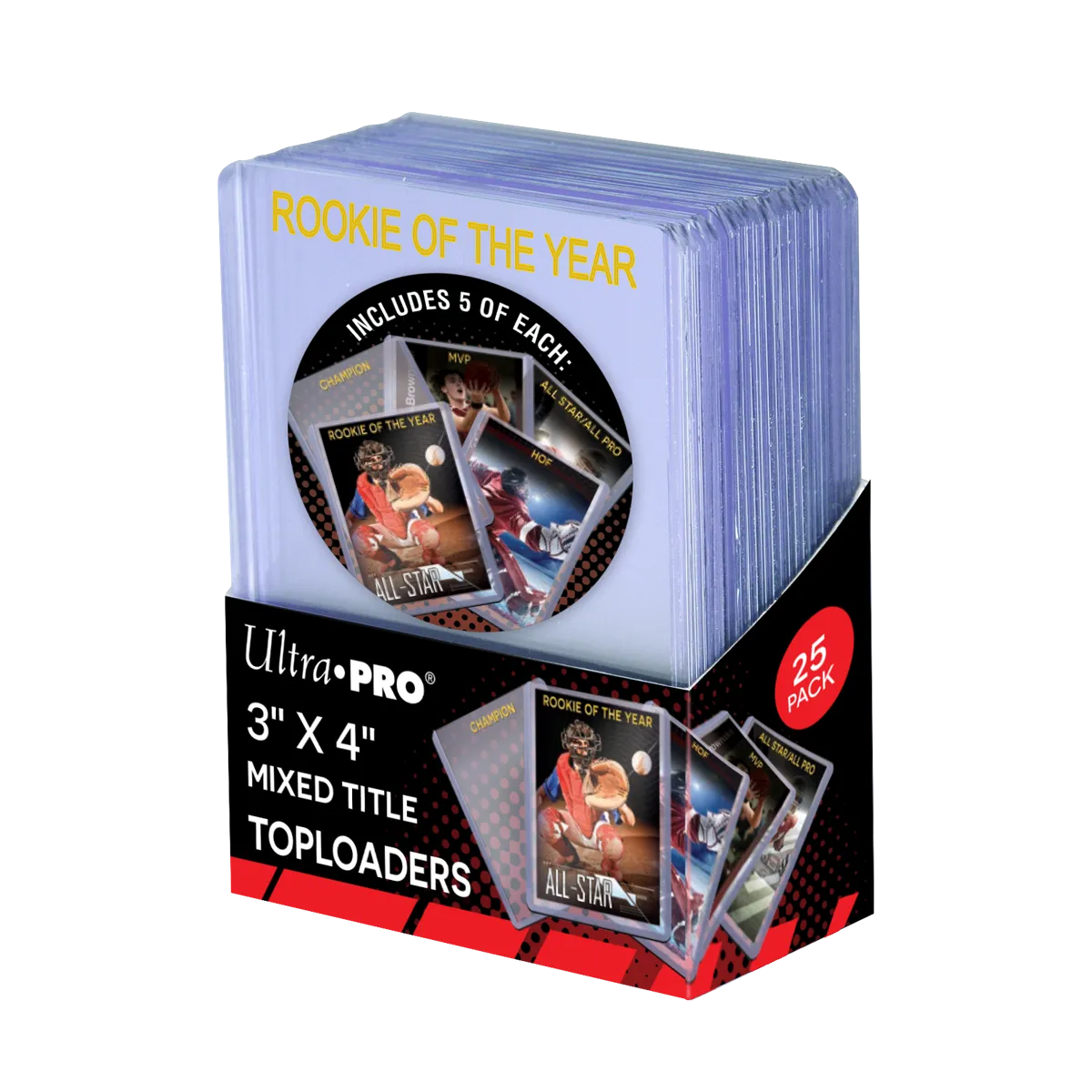3" x 4" Mixed Title Toploaders Bundle (25ct)