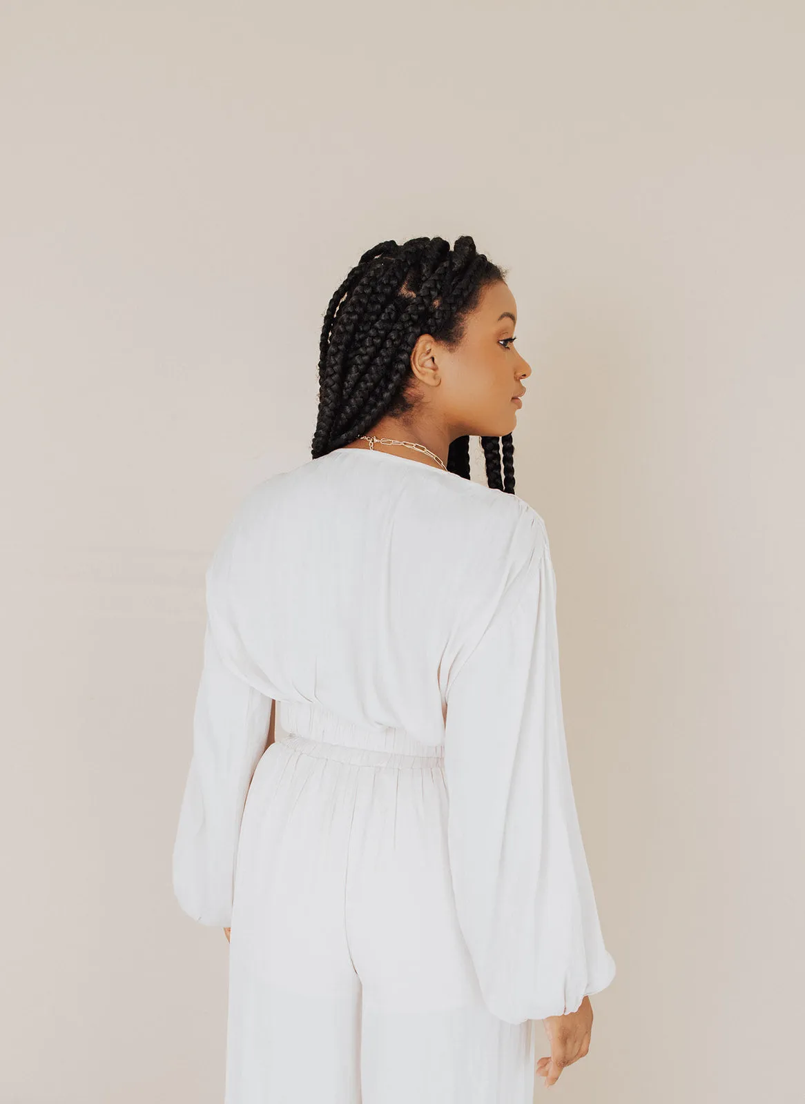 Ariana Silky Front Slit Pants - FINAL SALE