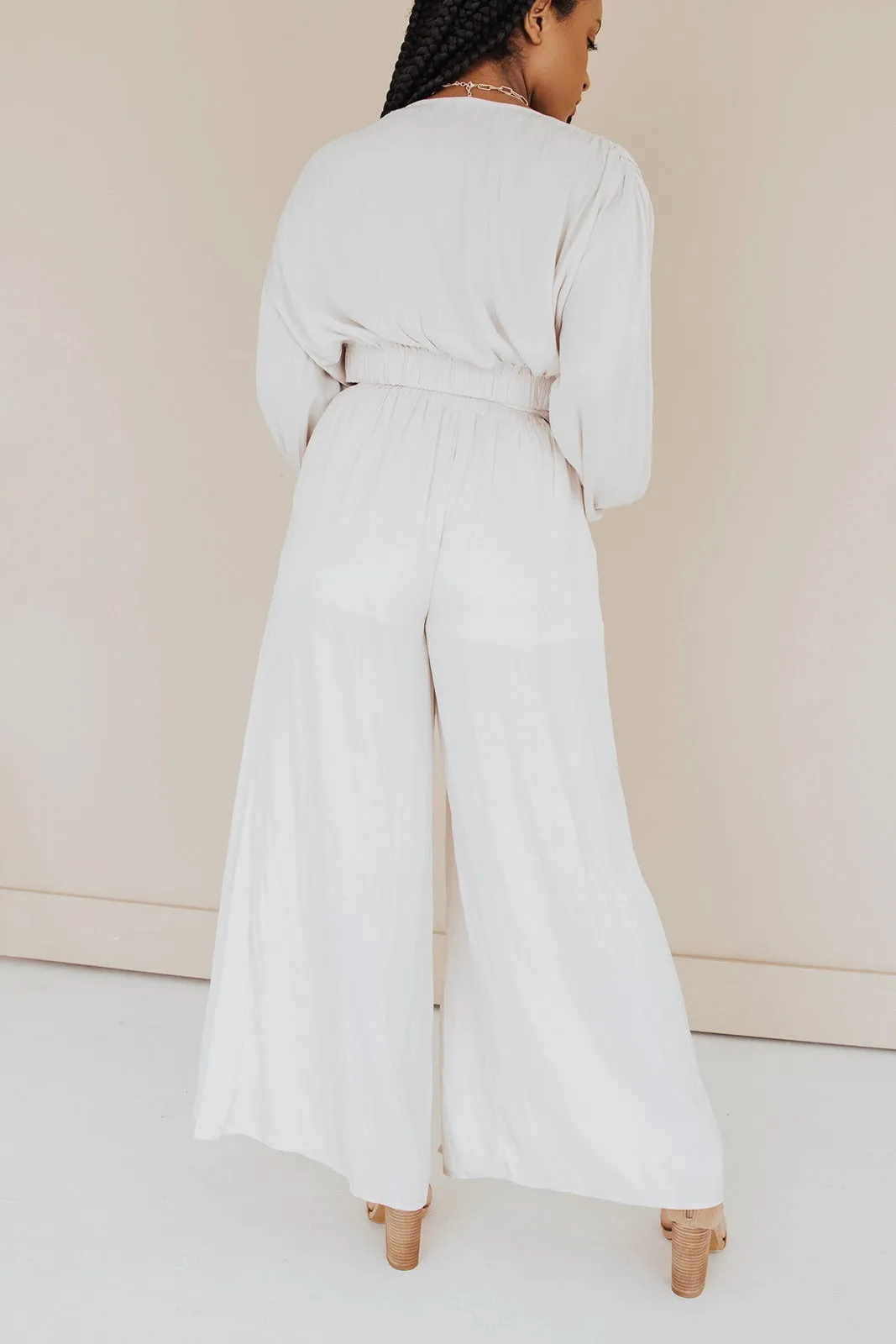 Ariana Silky Front Slit Pants - FINAL SALE