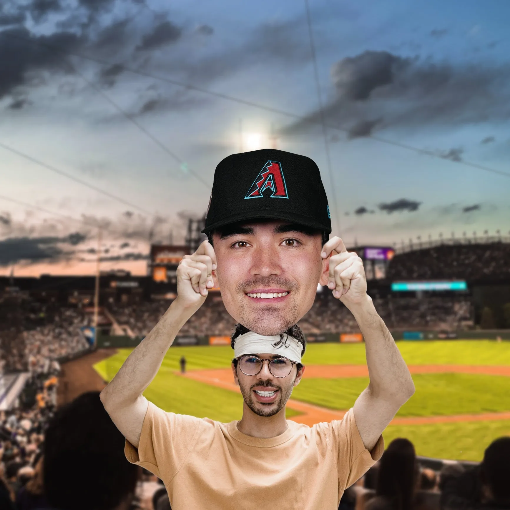 Arizona Diamondbacks: Corbin Carroll Big Head Foam Core Cutout - Officially Licensed MLB Big Head