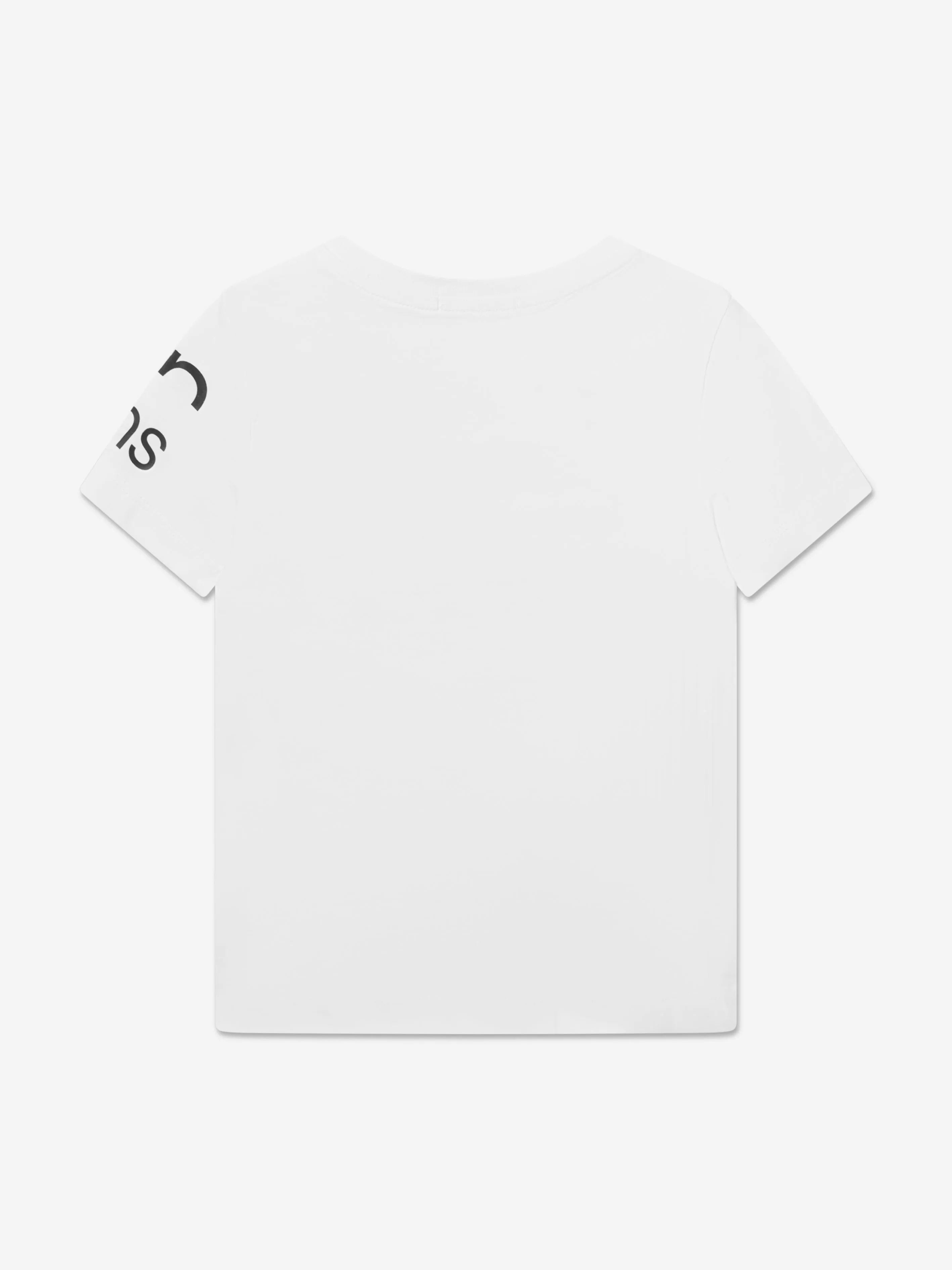 Calvin Klein Boys Blown Up Logo T-Shirt in White