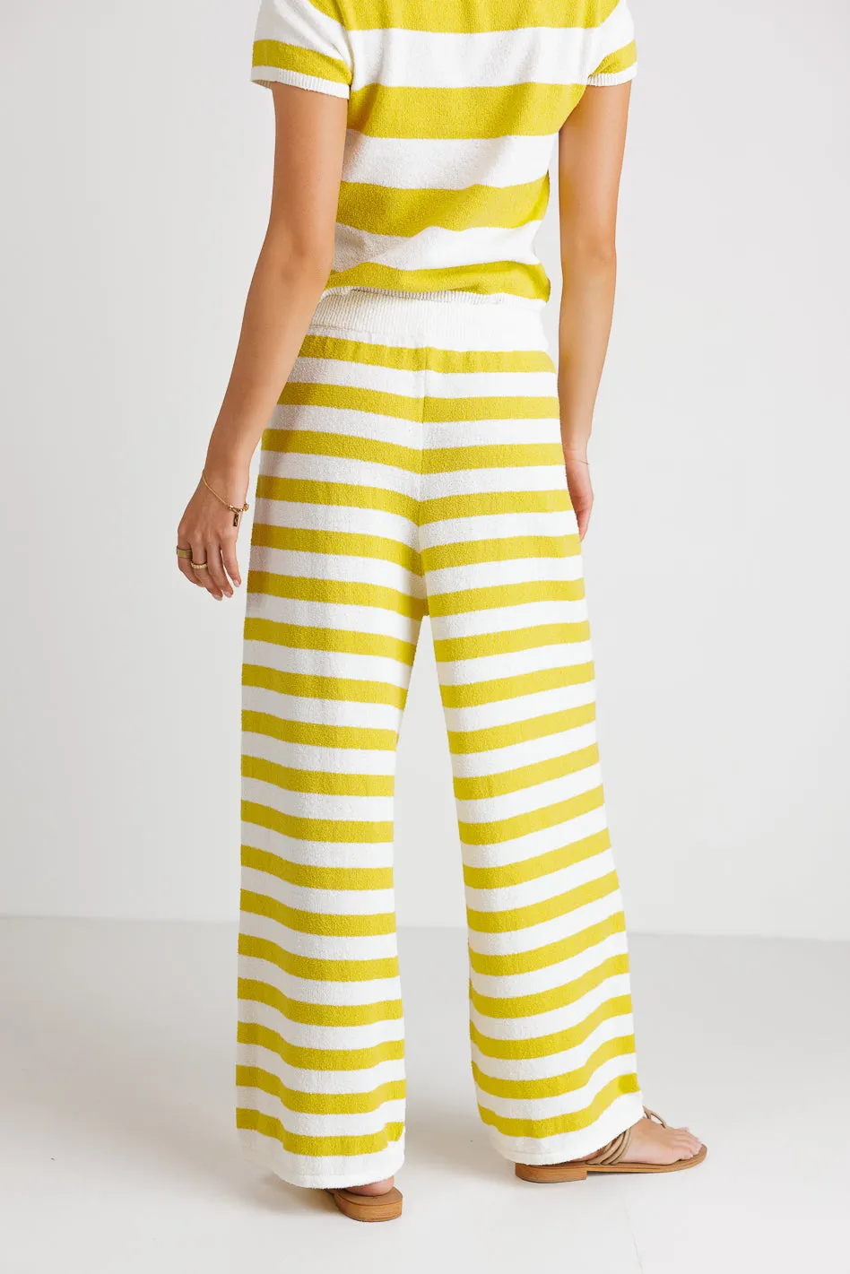 Charly Striped Pants in Yellow - FINAL SALE