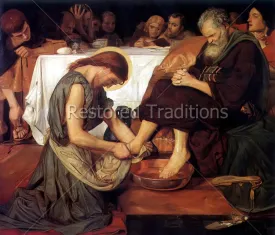 Christ Washing St. Peter's Feet – Brown
