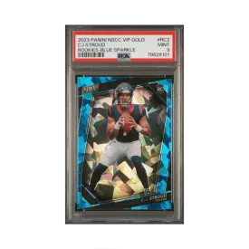CJ Stroud PSA 9 2023 Panini NSCC VIP Blue Sparkle Prizm #012/149 RC
