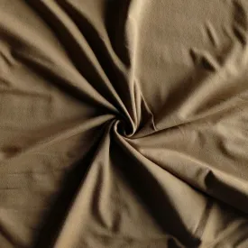 Coffee Cotton Lycra Jersey Knit Fabric