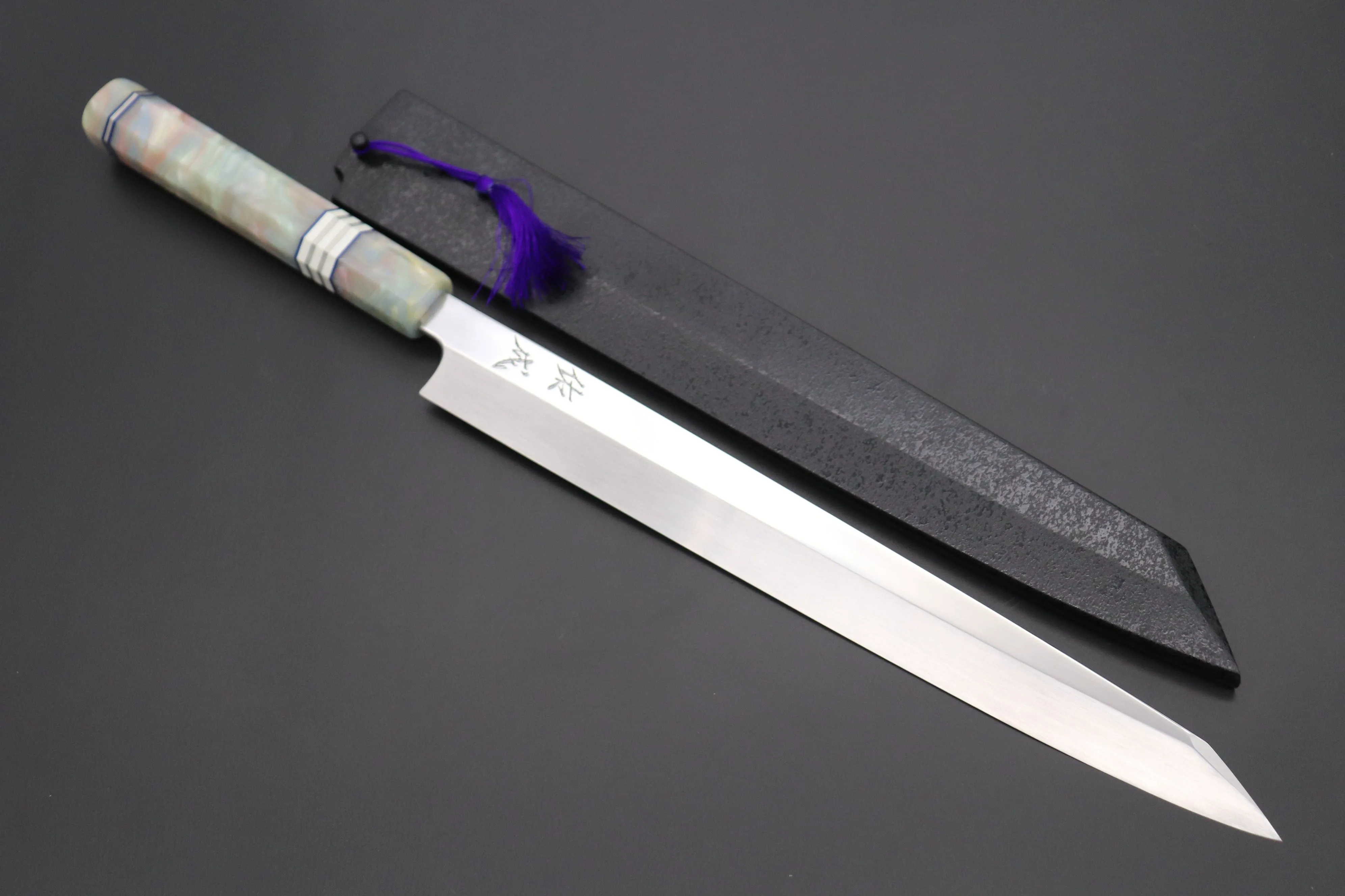 Custom Limited Edition, Sukenari Honyaki SG-II Series HSG-8 Kiritsuke Yanagiba 300mm (11.8 Inch, Single Bevel Edge)