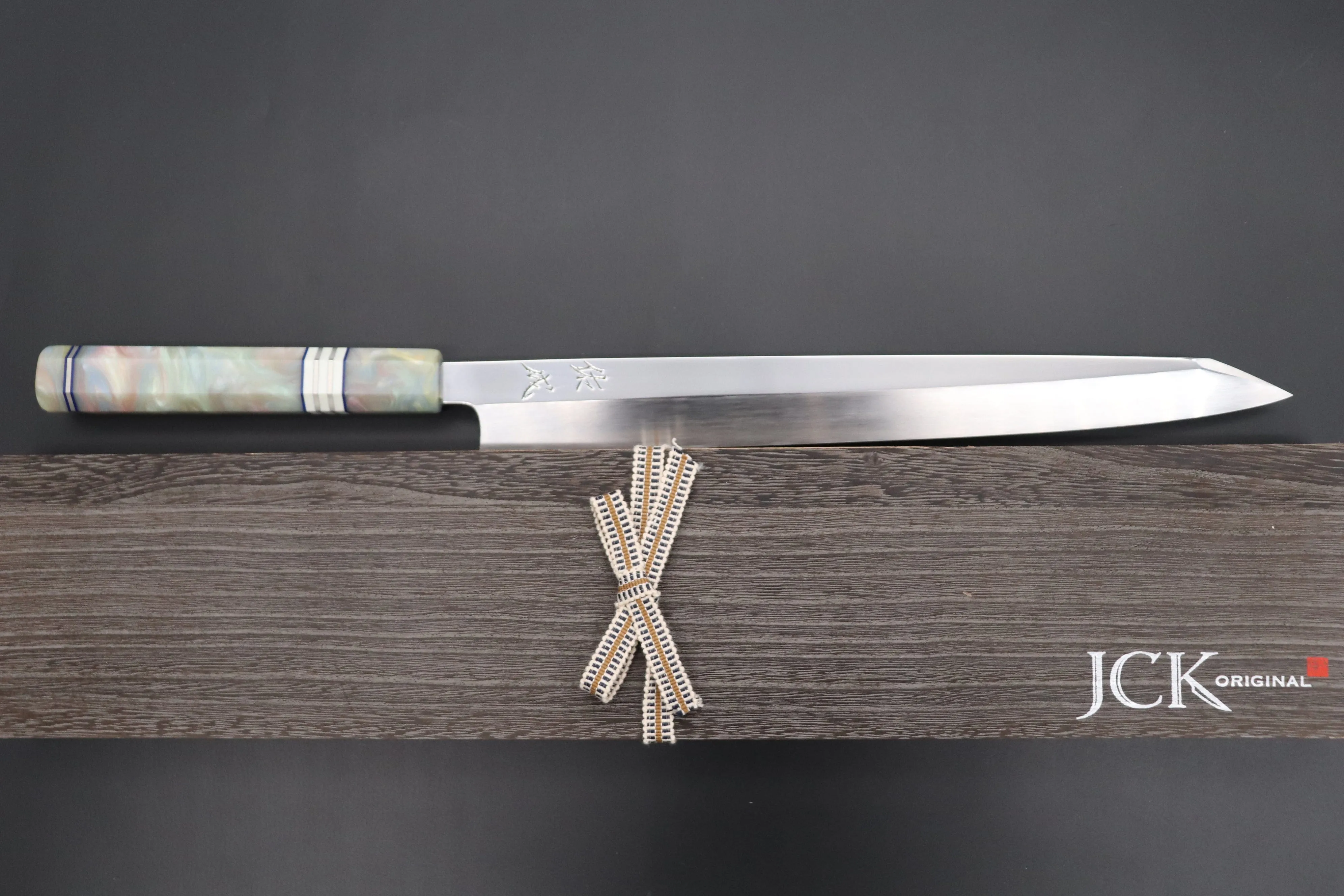 Custom Limited Edition, Sukenari Honyaki SG-II Series HSG-8 Kiritsuke Yanagiba 300mm (11.8 Inch, Single Bevel Edge)