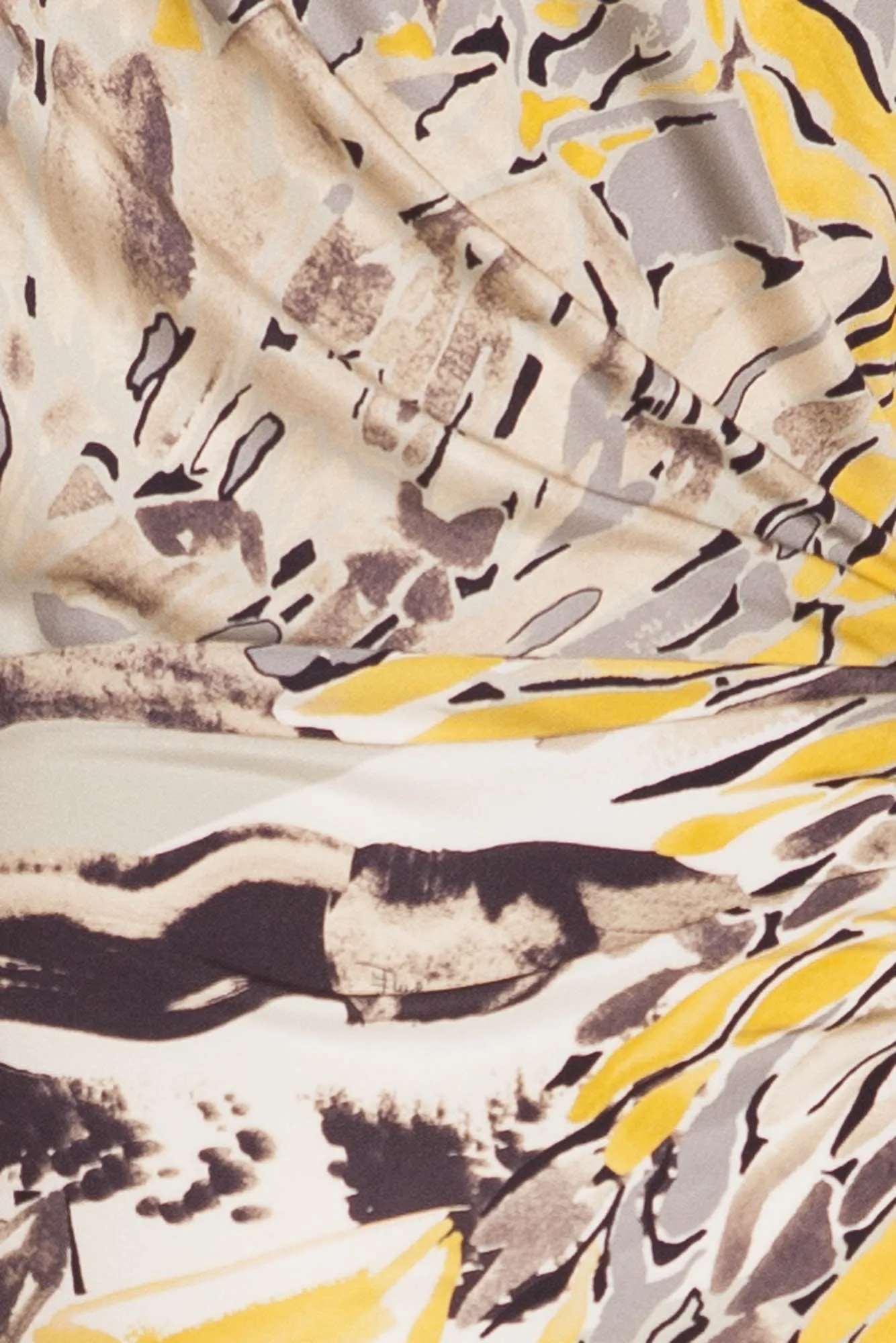 Emilio Pucci - Yellow and Gray Print Dress Long Sleeve - IT 42