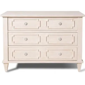 Giselle Whitewashed French Country Chest