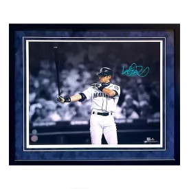 Ichiro Suzuki Seattle Mariners Autographed Framed 16x20 - Ichiro Suzuki COA