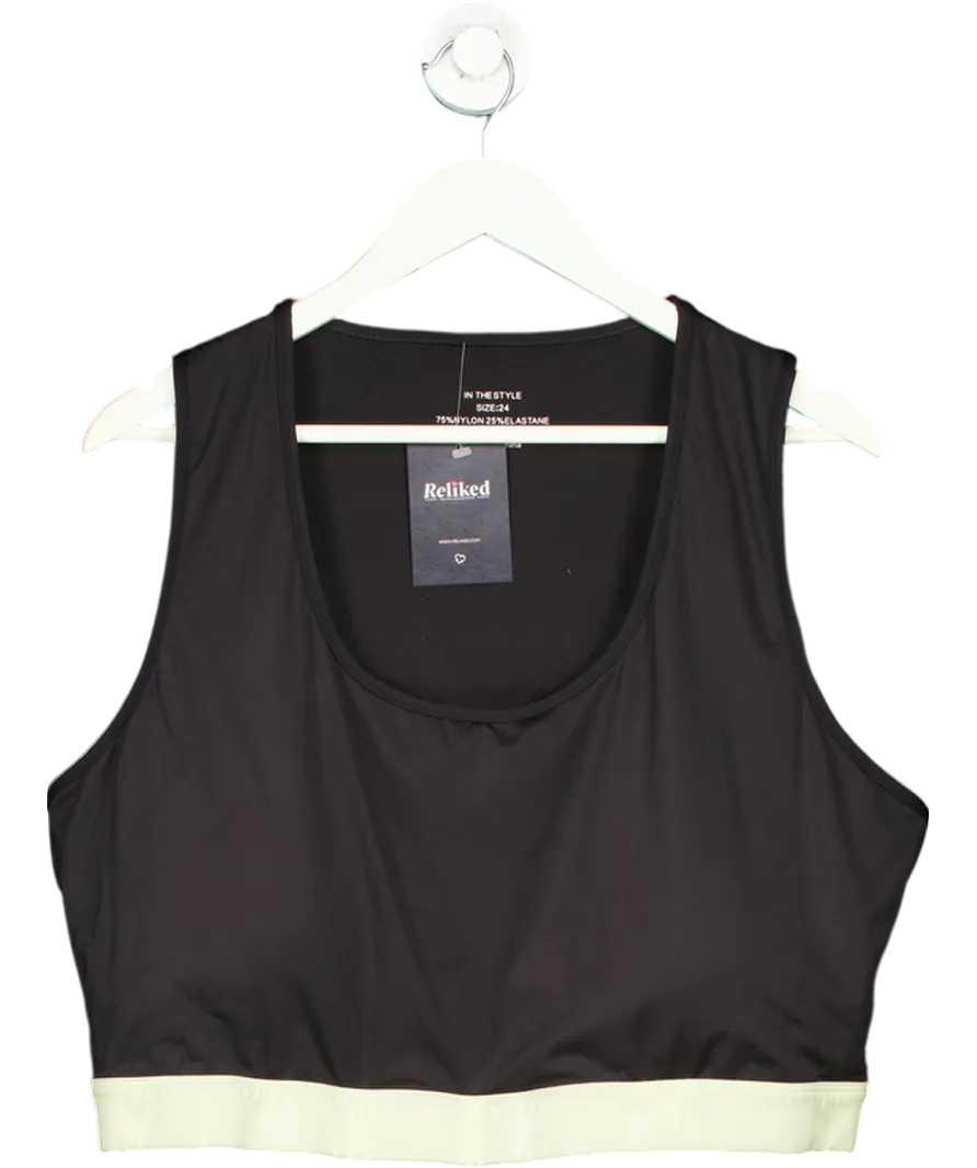 In The Style Black Curve Sports Top UK 24