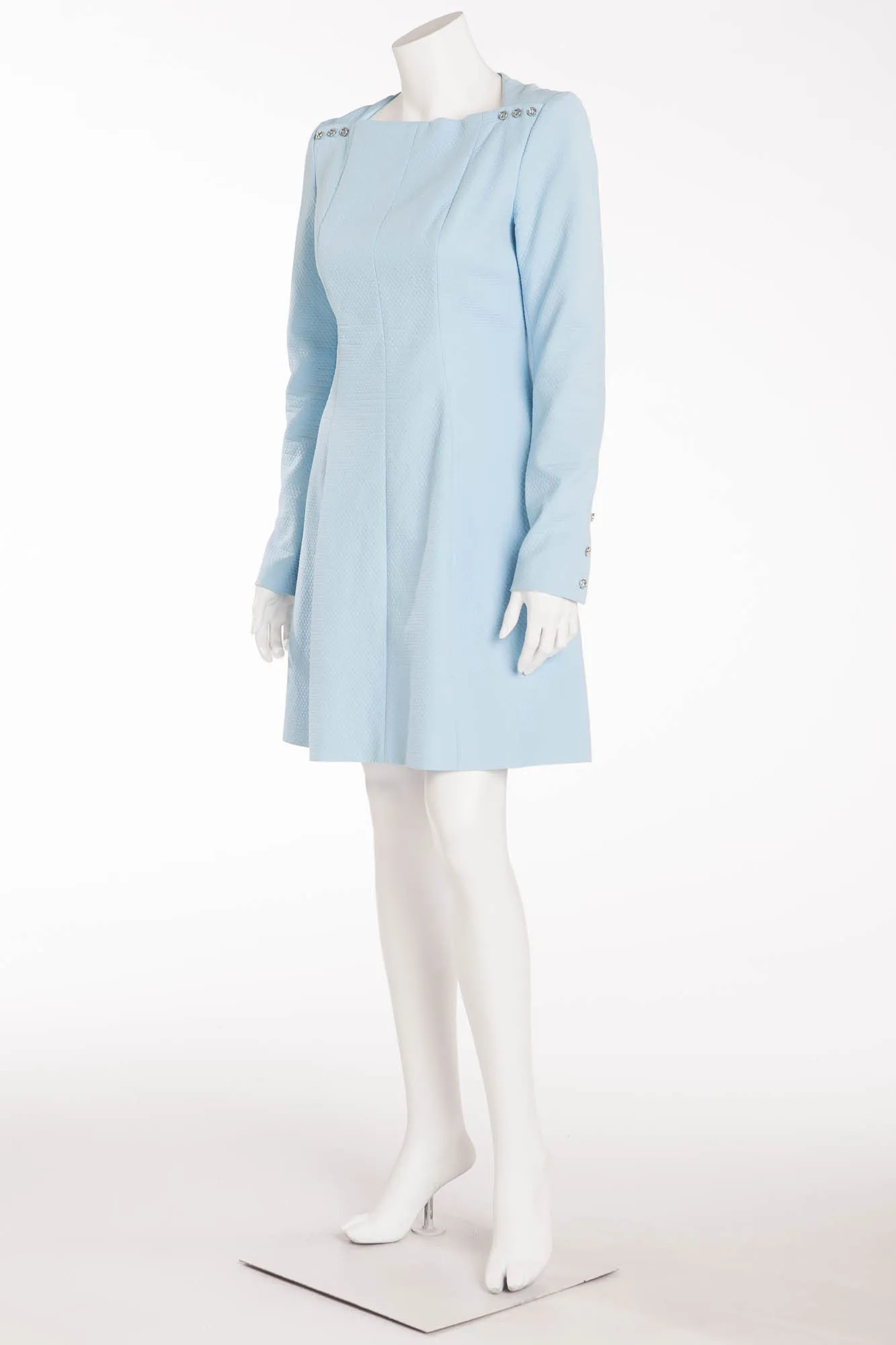 Kenzo - Baby Blue Long Sleeve Short Dress