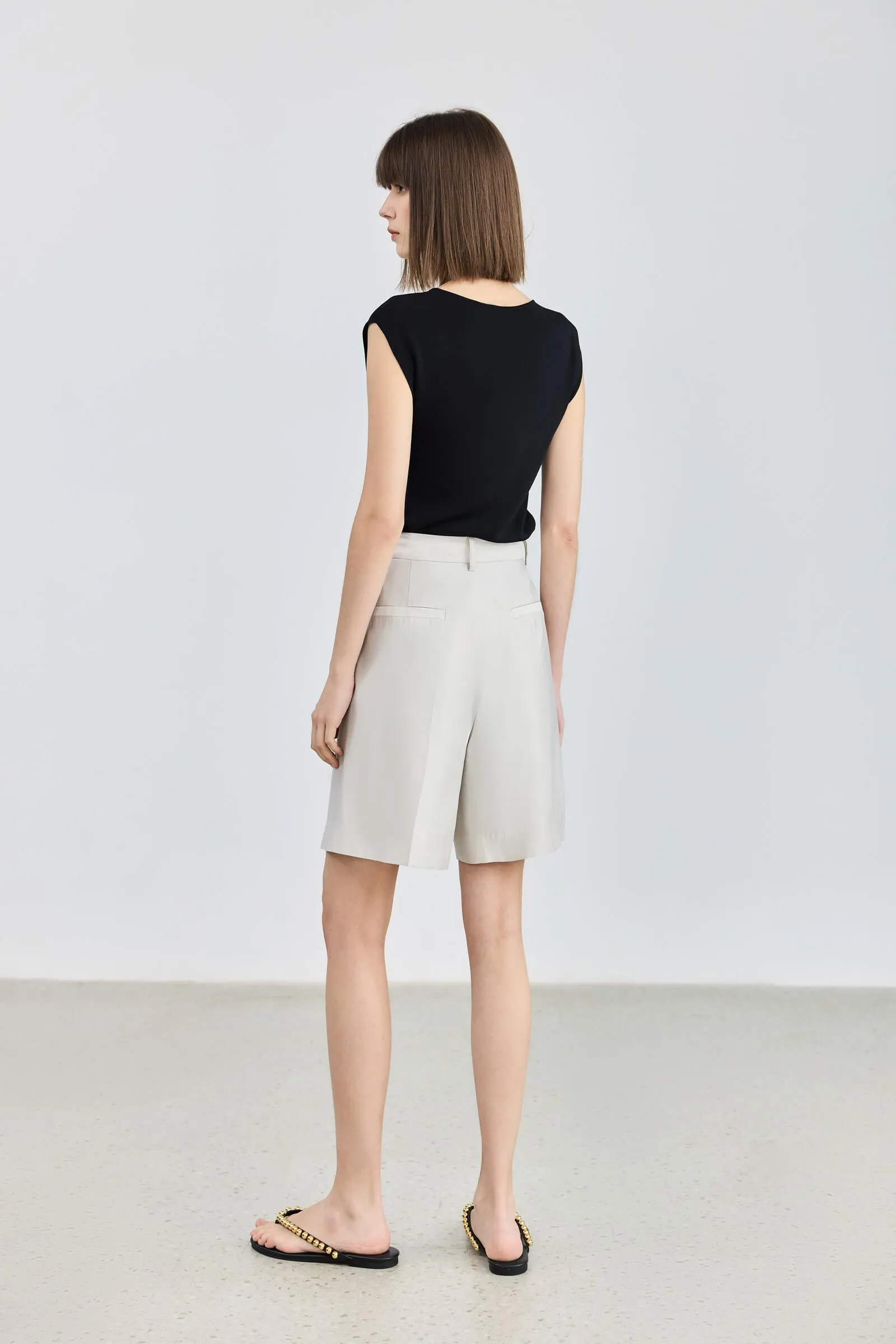 LILY Asymmetrical Hollow Knitted Sweater