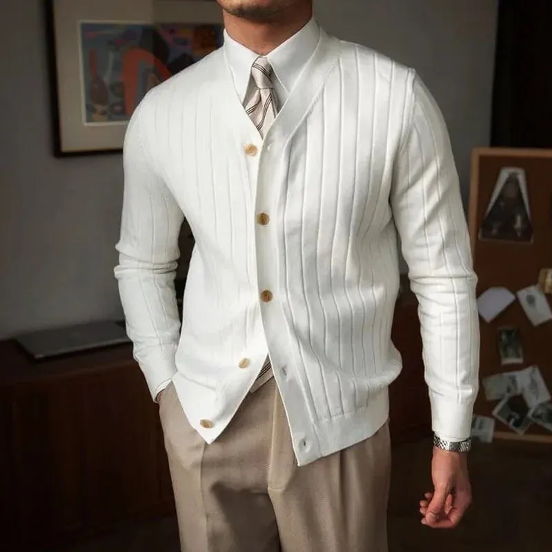 Meridian Stripe Knit Cardigan