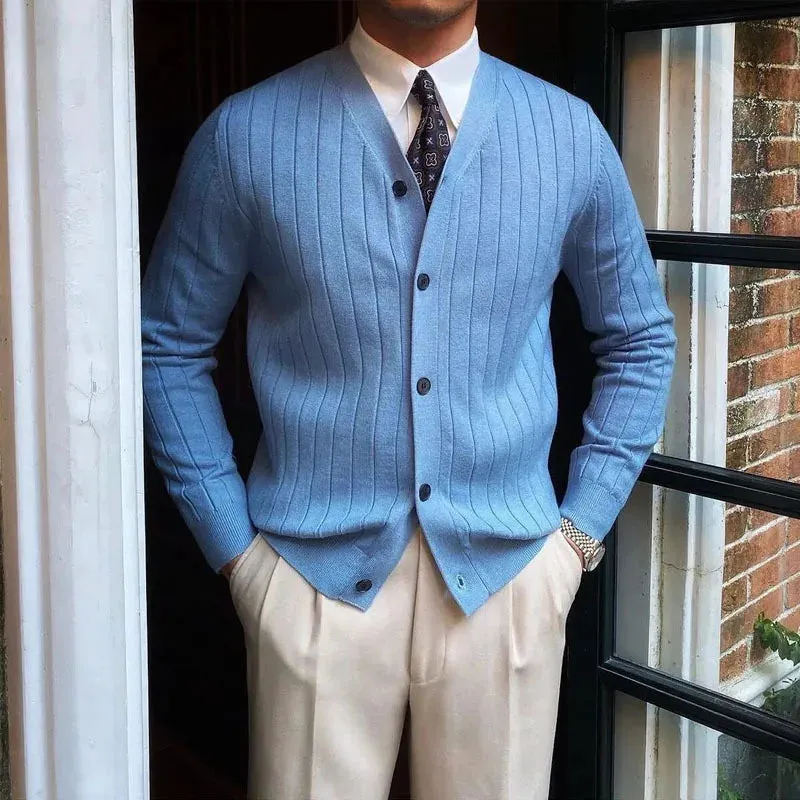 Meridian Stripe Knit Cardigan