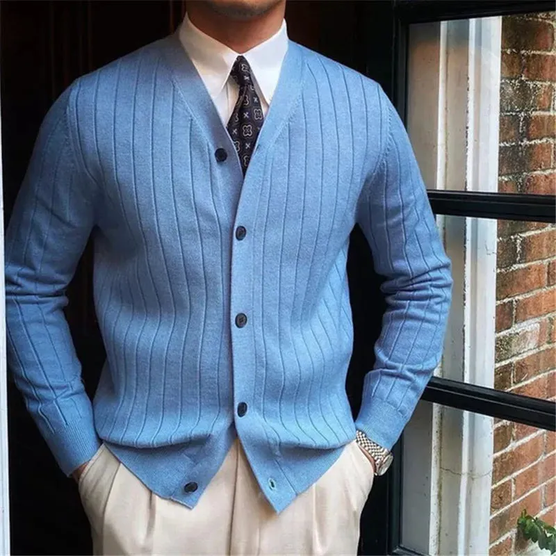 Meridian Stripe Knit Cardigan
