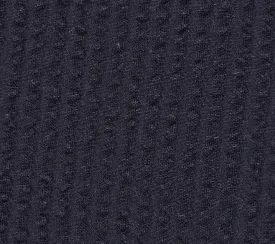 Navy Seersucker Cotton