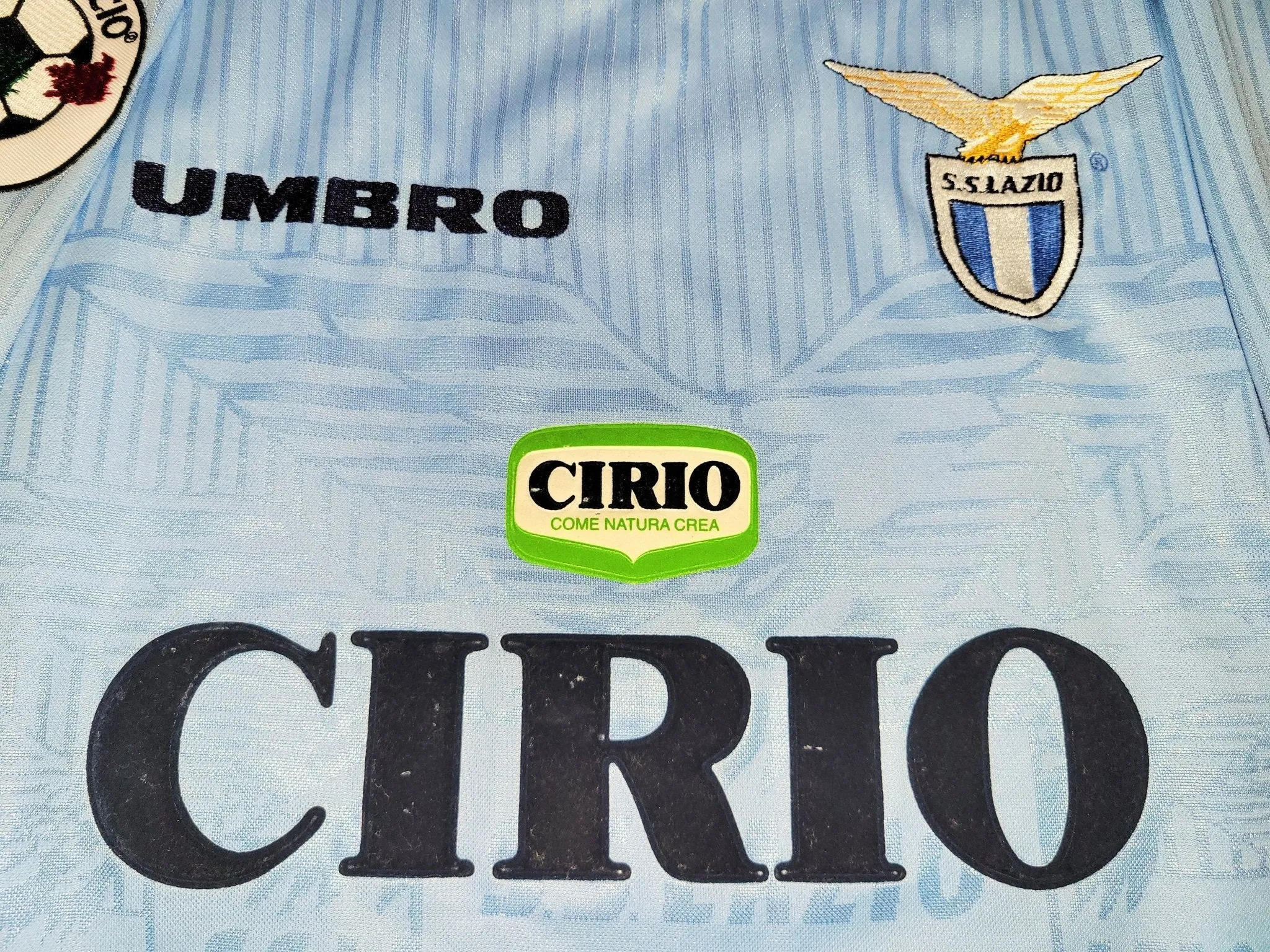 Nedved Lazio Umbro 1997 1998 Home Jersey Shirt M