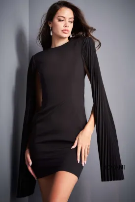 Open Back Knee Length Cocktail Dress Jovani 00755