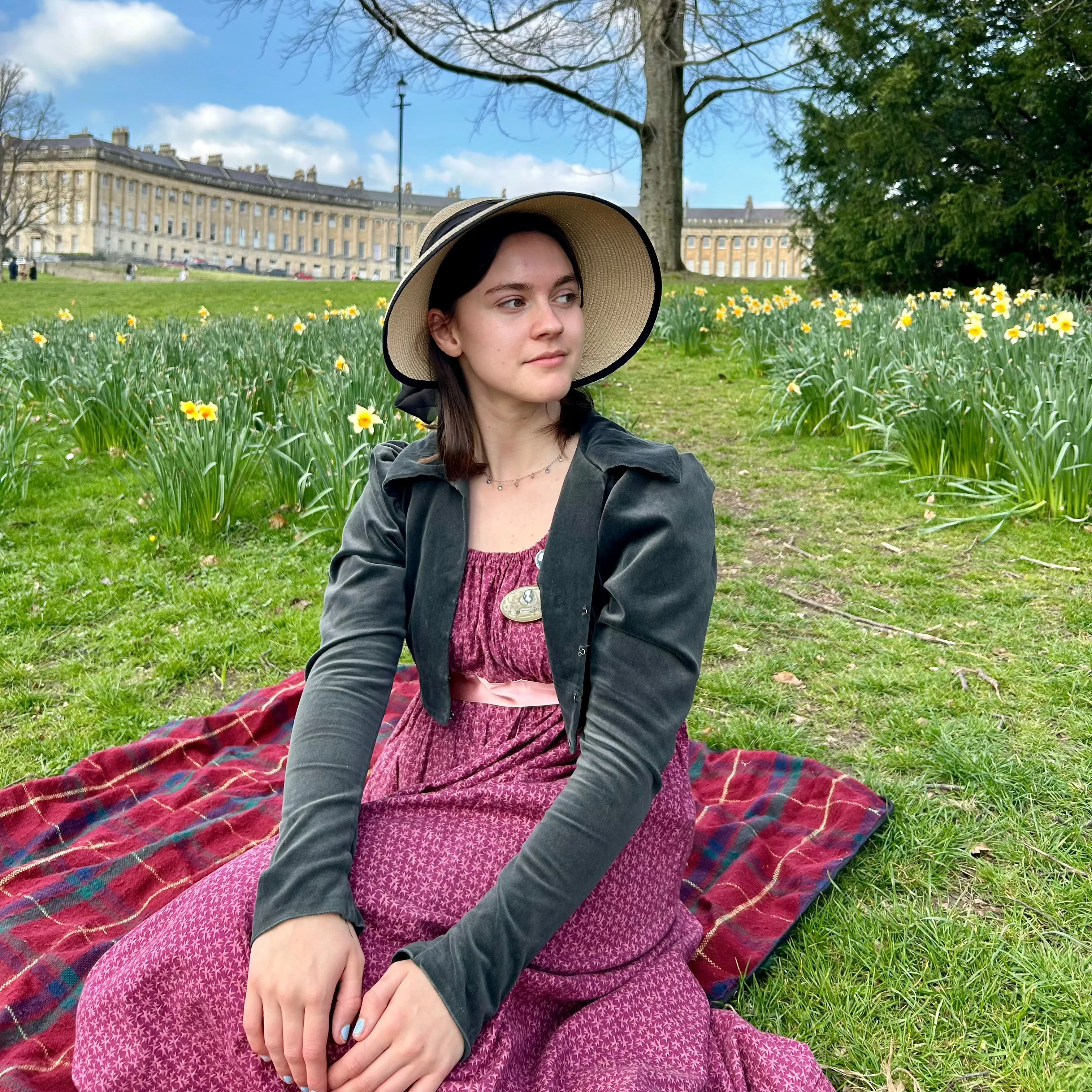 Open Back Regency Bonnet