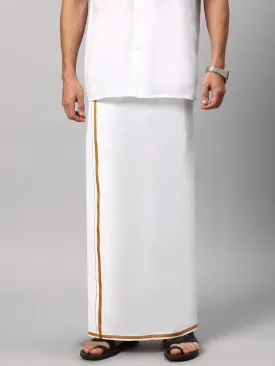 PREMIUM WHITE 1/2" DARK YELLOW BORDER