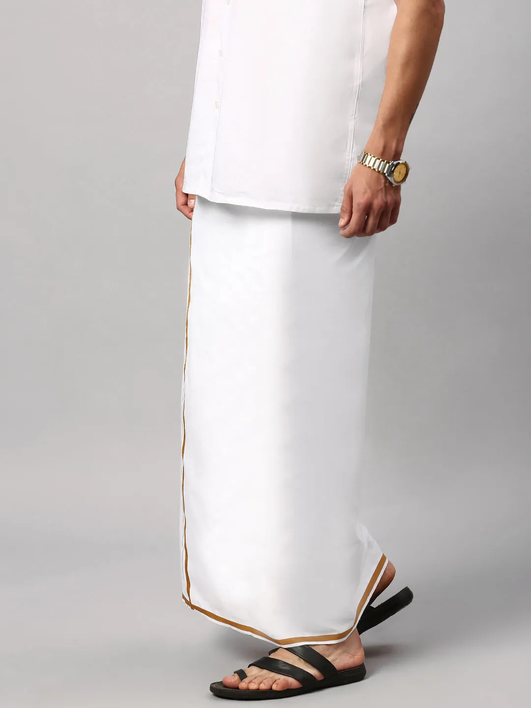 PREMIUM WHITE 1/2" DARK YELLOW BORDER