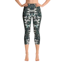 Rainforest Snakeskin Capri Yoga Pants