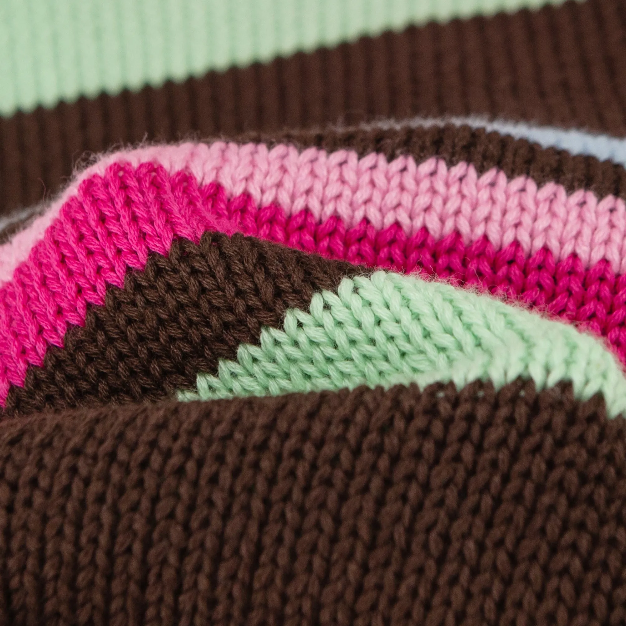 Stayed Up All Night Cherry Stripe Knit Sweater