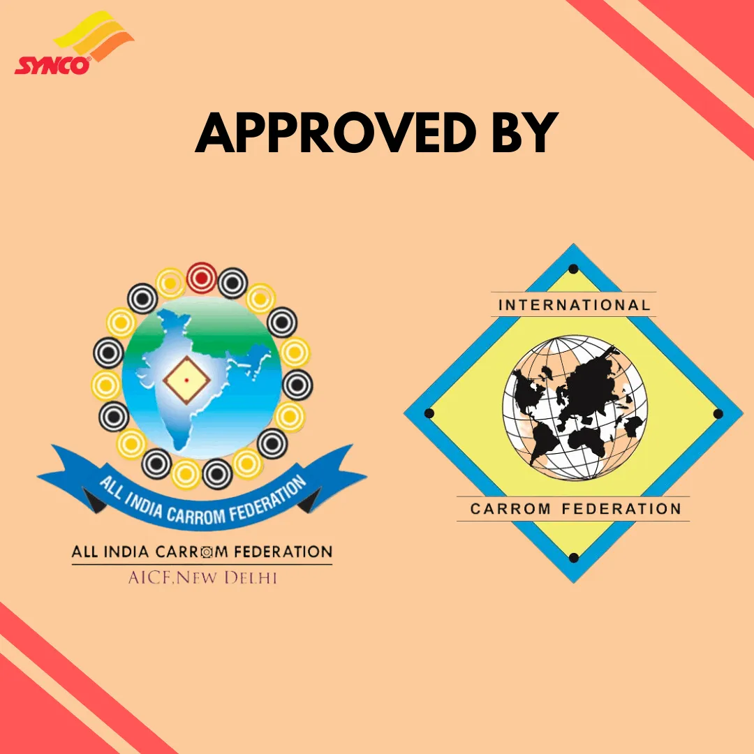 Synco Club Series Junior 24 inch Carrom Board for Kids and Adults