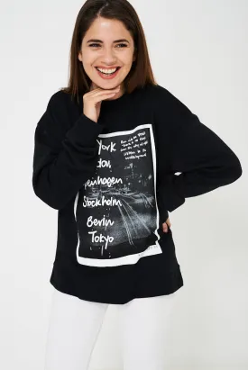 Unisex Black Jumper Ex Brand